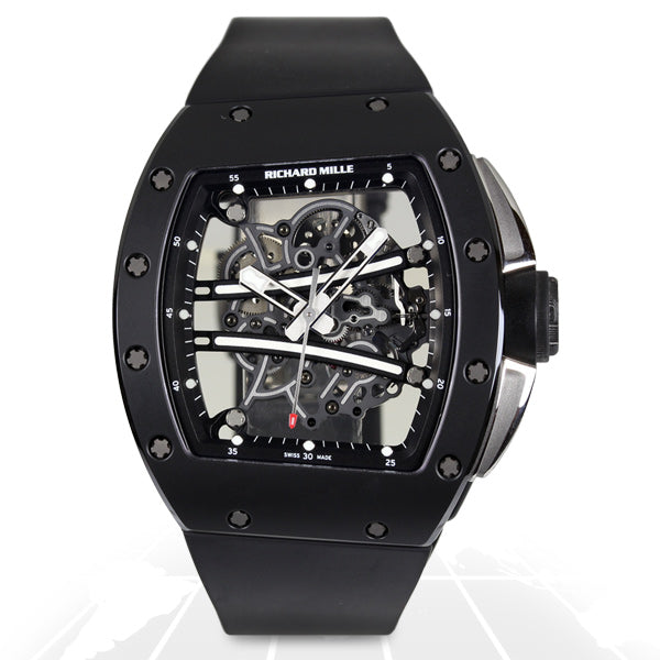 Black richard mille watch shop