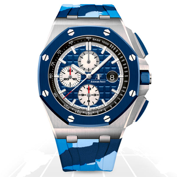 Audemars Piguet	Royal Oak Offshore "Camouflage Blue"	26400SO.OO.A335CA.01