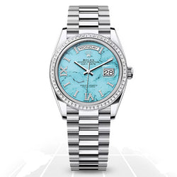 Rolex	Day-Date 36 "Turquoise"	128396TBR