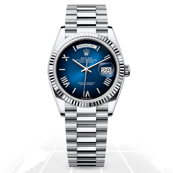 Rolex	Day-Date 36 "Blue Ombre" 128236