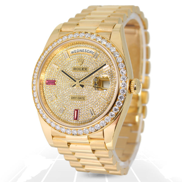 Rolex Day-Date 40 “Pave” 228348RBR