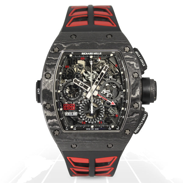 Richard Mille RM11-02 Flyback Chronograph Dual Time Zone “Jet Black” Americas Limited Edition