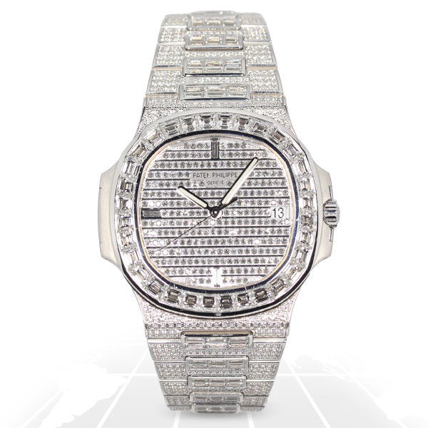 Patek Philippe Nautilus Full Factory Diamond 5719/10G-010