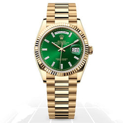 Rolex	Day-Date 36 "Green Ombre" 128238