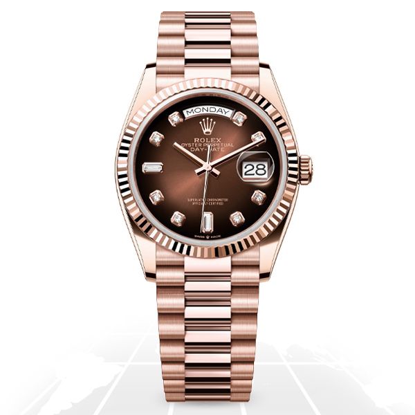 Rolex	Day-Date 36 "Brown Ombre" 128235