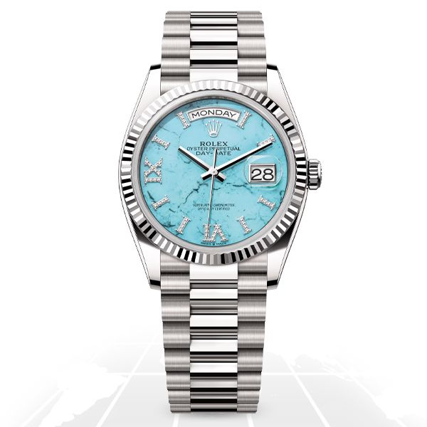 Rolex	Day-Date 36 "Turquoise" 128239