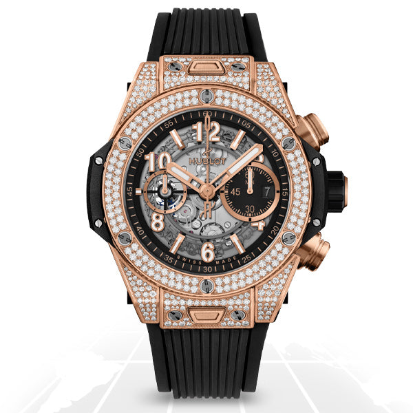 Hublot	Big Bang Unico King Gold Pave	421.OX.1180.RX.1704