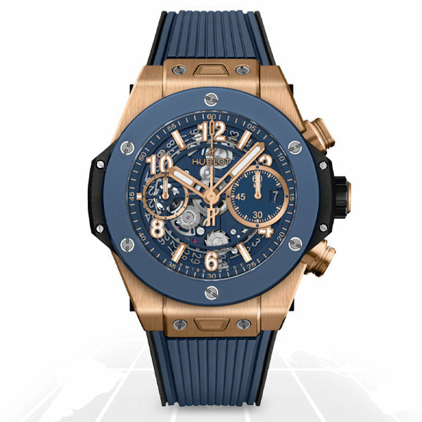 Hublot	Big Bang Unico King Gold Ceramic Blue	441.OL.5181.RX