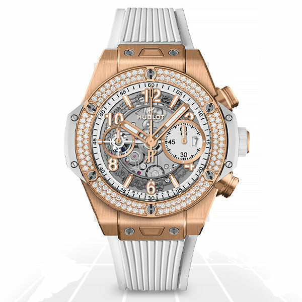 Hublot	Big Bang Unico King Gold Diamonds White	441.OE.2011.RW.1104