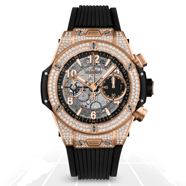 Hublot	Big Bang Unico King Gold Pave	441.OX.1181.RX.1704